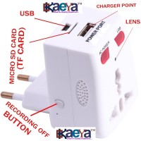 OkaeYa Hidden Home Socket Plug Camera Cum Adaptor DVR Video Recorder (BD-300)